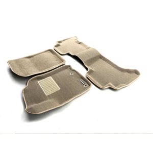 3D коврики Euromat для TOYOTA LС Prado 150 (2014-) (с крепежом), Business, Бежевый