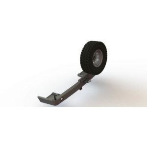 Бампер силовой задний Toyota Land Cruiser Prado 150 2017+ с квадратом под фаркоп, калиткой и противотуманными фарами