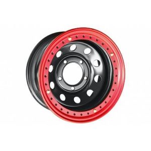 Диск усиленный Тойота Ленд Крузер 100 стальной черный 5x150 8xR16 d113 ET-14 с бедлоком (красный)