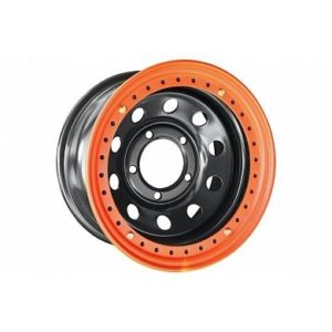 Диск усиленный Тойота Ленд Крузер 100 стальной черный 5x150 8xR16 d113 ET-3 с бедлоком (оранжевый)