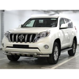 Дуга передняя фигурная d-53 с доп. накладками Toyota Land Cruiser Prado 150 2013-2017