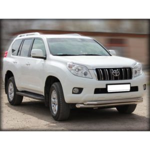 Дуга передняя по низу бампера d-76+60 Toyota Land Cruiser Prado 150 2009-2012