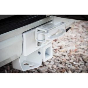 Калитка в штатный бампер Toyota Land Cruiser Prado 150 с квадратом под фаркоп