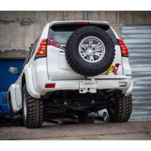 Калитка в штатный бампер Toyota Land Cruiser Prado 150 с квадратом под фаркоп