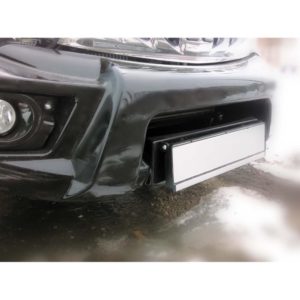 Кронштейн номерного знака на передний бампер Toyota Prado 150 АВС-Дизайн