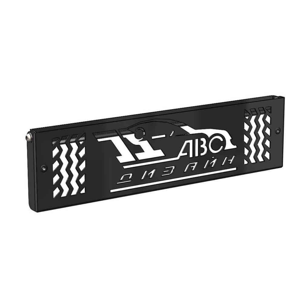 Кронштейн номерного знака на передний бампер Toyota Prado 150 АВС-Дизайн