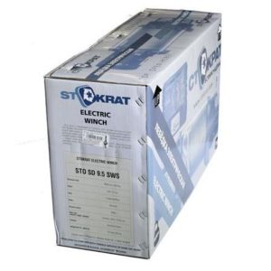 Лебедка электрическая автомобильная СТОКРАТ SD 9.5 SW, 12V, 5.7 л.с. с синтетическим тросом