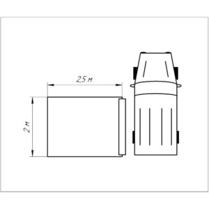 Маркиза автомобильная РИФ 2х2,5 м