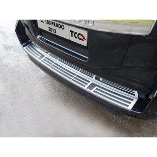 Накладка на задний бампер (лист шлифованный) TOYOTA Land Cruiser 150 Prado 2013-2017