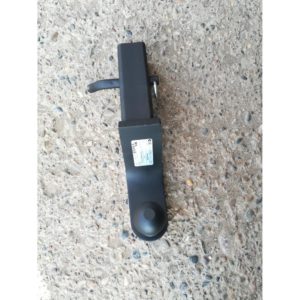 Переходник фаркопа в квадрат 50x50 с занижением 120 мм (шар черный 50 мм)