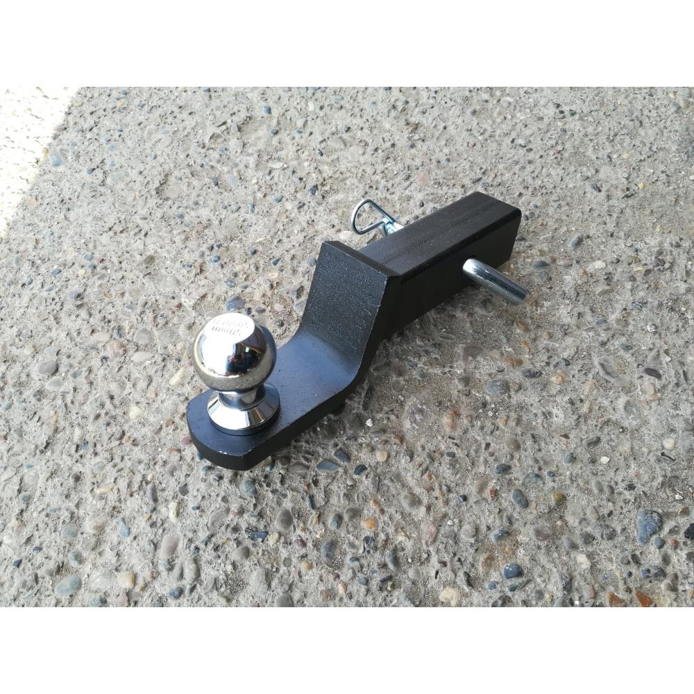 Переходник фаркопа в квадрат 50x50 стандартный (шар хром 50 мм)