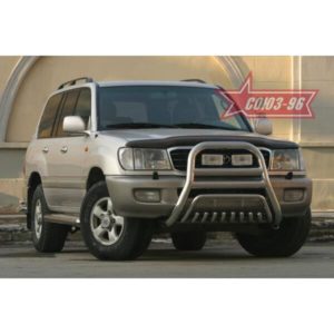 Решётка передняя мини d 76 (51) Toyota Land Cruiser Prado 150