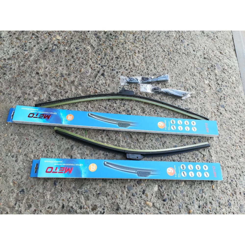 ЩЕТКА СТЕКЛООЧИСТИТЕЛЯ METO WB-610 БЕСКАРКАСНАЯ (9 АДАПТЕРОВ) 22"(550ММ)