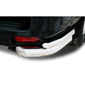 Защита двойная заднего бампера угловая малая Toyota Land Cruiser Prado 150 2010