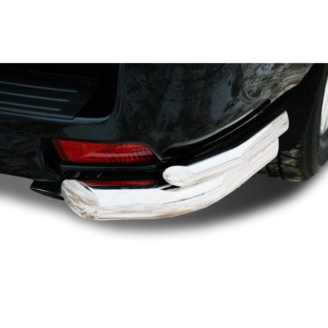 Защита двойная заднего бампера угловая малая Toyota Land Cruiser Prado 150 2010