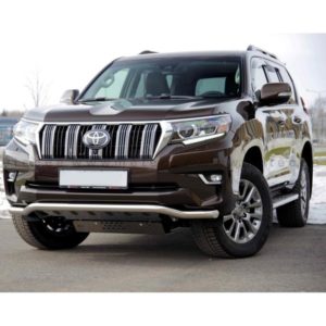 Защита переднего бампера CITY, Ø60мм с плитой, TOYOTA LAND CRUISER 150, 2017-н.в.