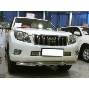 Защита переднего бампера d76 с доп.накладками Toyota Land Cruiser Prado 150 2009-2012