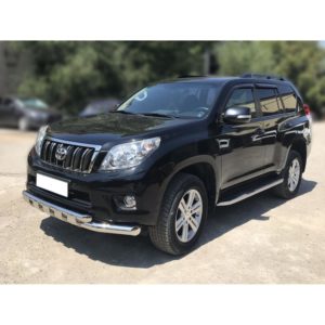 Защита переднего бампера d-76+60 с перемычками Toyota Land Cruiser Prado 150 2009-2012