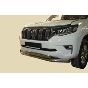 Защита переднего бампера двойная Toyota Land Cruiser Prado 150 2017