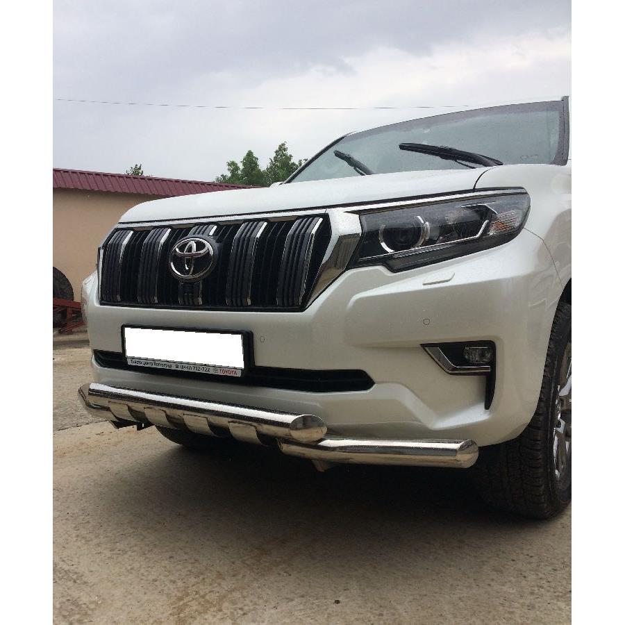 Защита переднего бампера (G) на Toyota Land Cruiser Prado 150 2017