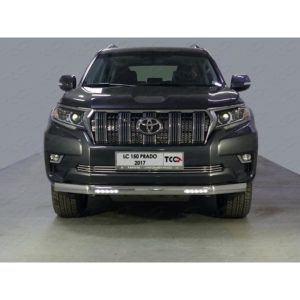 Защита передняя нижняя (овальная) 75х42 мм TOYOTA Land Cruiser 150 Prado 2017-