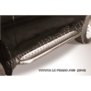 Защита порогов d57 с листом Toyota Land Cruiser Prado (2010)