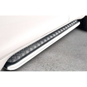 Защита порогов d76 с листом усиленная Toyota Land Cruiser Prado (2014)