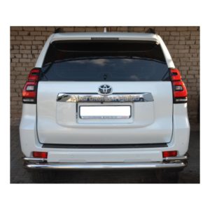 Защита заднего бампера большая угловая Toyota Land Cruiser Prado 150 2010