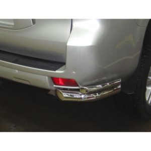 Защита заднего бампера "уголки" d-76+43 (укороченные)