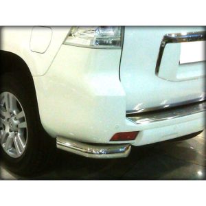 Защита заднего бампера "уголки" d-76 Toyota Land Cruiser Prado 150 2009-2012
