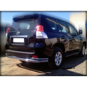 Защита заднего бампера "волна" d-76+43 Toyota Land Cruiser Prado 150 2009-2012