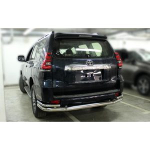 Защита заднего бампера "волна" d-76+43 Toyota Land Cruiser Prado 150 2018-