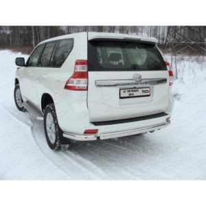 Защита задняя (центральная) 75х42 мм TOYOTA Land Cruiser 150 Prado 2013-2017