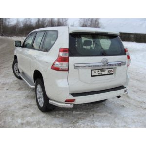 Защита задняя (уголки) 76,1 мм TOYOTA Land Cruiser 150 Prado 2013-2017