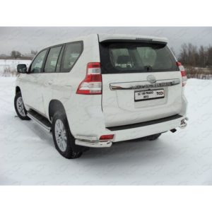 Защита задняя (уголки) 76,1х42,4 мм TOYOTA Land Cruiser 150 Prado 2013-2017