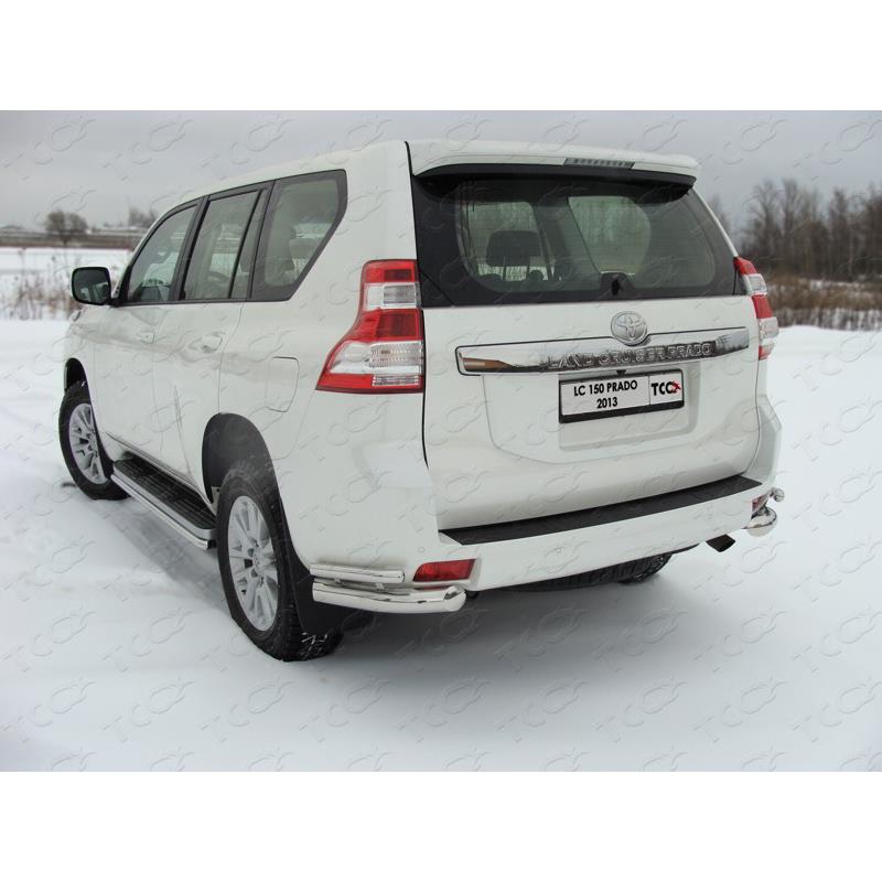 Защита задняя (уголки) 76,1х42,4 мм TOYOTA Land Cruiser 150 Prado 2013-2017