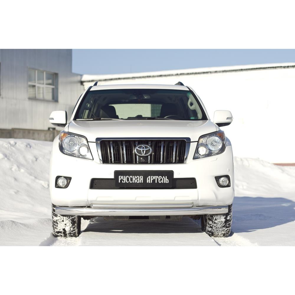 Зимняя заглушка решетки переднего бампера Toyota LC Prado 150